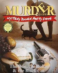 Use our murder mystery games to host a fabulous dinner party for large groups or for a fun team bonding corporate event. Murder A La Carte The Brie The Bullet The Black Cat Mystery Dinner Party Game By Paul Lamond Games Shop Online For Toys In The United States