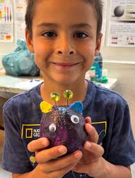 Creature Camp 🏕️ Students were given a writing assignment first to  encourage a well thought out plan for creating their creature. They had to  come up with eating habits, powers, habitat, life