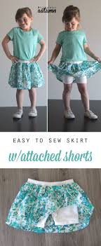 You Know I Had To Do It To Em Short Easy To Sew Skirt With Attached Shorts It S Always Autumn Sewing Kids Clothes Sewing Skirts Sewing Clothes