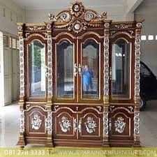 Harga lemari pakaian kayu berkisar 1 juta an. Lemari Hias Pajangan Antik Kayu Jati Harga Murah By Jepara Indah Furniture