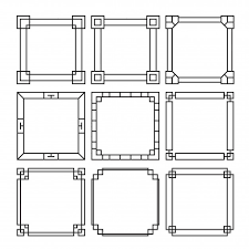 Marcos decorados para jóvenes y adultos. Coleccion De Marcos Decorativos Vector Gratis