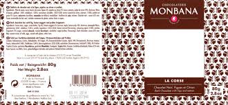 Monbana Noir La Corse Tablette De Choc Word Search Puzzle 8oz Words