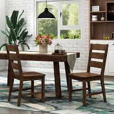 Dollhouse miniature wood dining room set with hutch and 4 chairs walnut t0117. Furniture Of America Mass Rustic Walnut Dining Chairs Set Of 2 Overstock 18537479