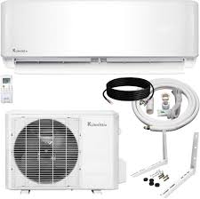 Heat pumps can be measured by two ratings: Amazon Com Klimaire 12 000 Ksiv 19 Seer Ductless Mini Split Inverter Air Conditioner Heat Pump System With 15 Ft Installation Kit And Wall Bracket 208 230v Appliances