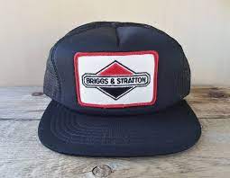 Briggs Stratton Vintage 80s Black Mesh Trucker Snapback Hat Etsy Black Mesh Briggs Stratton Black