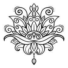 Lotus Flower Tattoo Designs Vector Abstract Oriental Style Flower Lotus Tattoo Desig Lotus Flower Tattoo Design Lotus Flower Mandala Lotus Flower Design