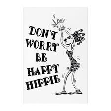 Happy Dancing Hippie Black Text Acrylic Print Drawing Sketch Design Graphic Draw Personalize Diy Prints Acrylic Prints Sketch Design