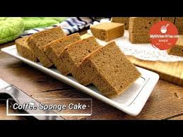 Coffee Sponge Cake Mykitchen101en Com Coffee Sponge Cake Sponge Cake Recipes Coffee Cake Recipes