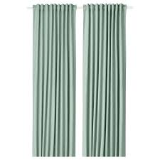 Tibast Curtains 1 Pair Green 57x98 Ikea Gardinen Blickdichte Gardinen Vorhange Grun