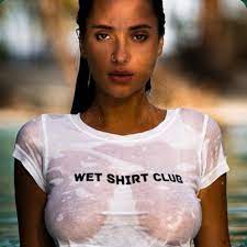 Wet shirt no bra