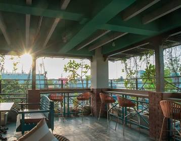 Vibrant Vibes at Mocha Cafe, AI generated