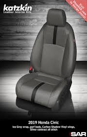 Katzkin Custom Leather Auto Interiors Leather Seat Covers Leather Seat Covers Leather Seat Honda Civic