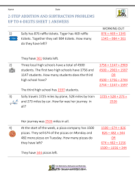 Often when we focus on only a single type of math fact at a. 3rd Grade Addition And Subtraction Word Problems