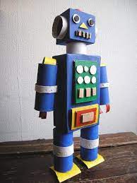 Danielle John Home Robot Craft Diy Robot Recycled Robot