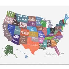 State Motto Map State Mottos Latin Mottos Map