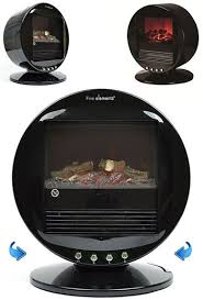 Electric Table Top Heater With Real Flame Effect This Pretty Cool Because You Can Have The Heat And The Visual Flame Portable Heater Real Flame Stylish Tables