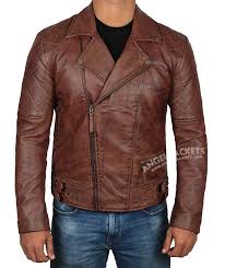 Men S Dark Brown Motorcycle Jacket Angeljackets