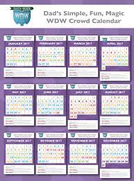 Head to the theme parks and resorts in january and experience the ideal time of if you want to enjoy universal orlando when it would be less crowded and when florida's weather would be cooler and more accommodating, then. Dad S 2017 Walt Disney World Crowd Calendars Get The Whole Story Disney World Crowd Calendar Crowd Calendar Disney World 2017