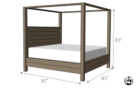 The bed rail hardware is great but to be honest, the 2×6 bed rails may not be completely straight. Canopy Bed King Size Rogue Engineer