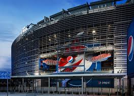 Pentagram Design Pepsi Gate For Super Bowl Metlife Stadium Metlife Stadium Stadium Design Pepsi