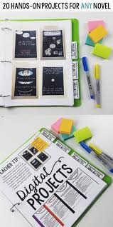 20 Hands On Projects For Any Novel 20 Rubrics Included Middle School Reading School Reading Middle School English