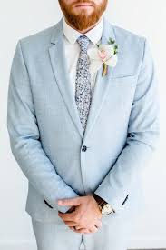 Wedding boutonnieres with pins for groom best man artificial flower for wedding party prom man suit wedding decorations. 25 Pastel Groom Suits For Daring Guys Weddingomania