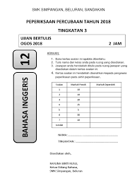 Slet / set exam 2018 : Jadual Percubaan Pt3 2018