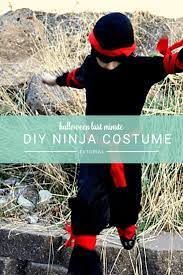 Need a last minute costume idea for your kids, or yourself? Easy Diy Ninja Costume