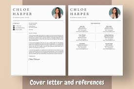 Do you want a resume that's simple, sleek, and to the point? Clean Simple Resume Template With Photo By Lemonstudiocreations Thehungryjpeg Com