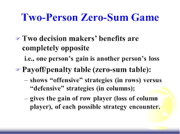 In most cases, opposite is defined as the addictive inverse. Game Theory Ppt Download