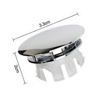 Copper Sink Overflow Covers: Double Layer Replacement Wash Basin Overflow  Ring Plug - Round Sink Hole Cover for Kitchen & Bathroom