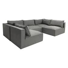 Sectional couches can be expensive and we can all think of 1000 different ways they can get damaged. Gray Tyson 5 Piece U Modular Sectional Sofa World Market