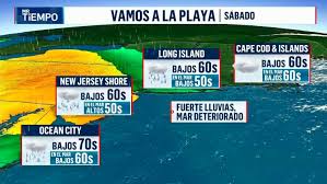 Las lluvias se harán presentes en toda la Costa Este durante el fin de semana de Memorial Day