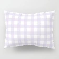Pillow shams └ bedding └ home & garden all categories antiques art baby books business & industrial cameras & photo cell phones & accessories clothing, shoes & accessories coins & paper money collectibles computers/tablets & networking consumer electronics crafts dolls & bears. Lilac Gingham Pattern Pillow Sham By Pinkcloud Society6 Patterned Pillow Sham Pillow Shams Pillows