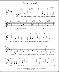 For the series what's in a song, pianist leslie howard notes that the lyrics were inspired by a dark chapter in scottish history. Loch Lomond Lyrics Sheet Music Guitar Tabs Easy