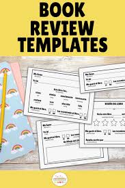 Book Review Templates In Spanish Book Review Template High School Spanish Spanish Lesson Plans