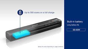 The battery light flashes and the battery begins charging after you connect the usb cable. Epson Workforce Es 50 E 60w Scanner Portatili Ultracompatti Youtube
