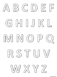 Ils vont de a à z !. Coloriage Abecedaire Alphabet Et Lettres Francais Dessin Alphabet A Imprimer
