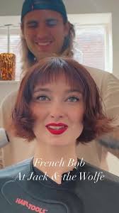 French Bob #frenchbob #frenchbobbangs #shortbangs #wispybangs #hairtut...