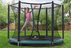 petit trampoline enterre berg 2m40 filet de protection trampoline enterre trampolines enterre