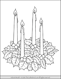 Advent Wreath Coloring Page Advent Coloring Christmas Coloring Pages Advent Wreath