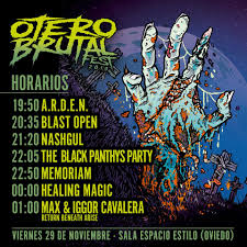 El diablo anda suelto snacks, arandas. Horarios Del Otero Brutal Fest 2019 Metalcry Com Tu Web De Rock Y Metal
