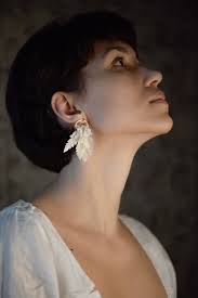 Dried Flowers Earrings, Wedding Earrings for Brides Boho, Bridal Hoop  Earrings, Natural Flower Earrings, Floral Hoops, Real Flower Earrings