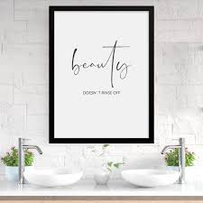 Black And White Bathroom Wall Decor Bathroom Wall Decor Bathroom Decor For Walls Black And Etsy In 2020 Bathroom Wall Decor Bathroom Decor Scandinavian Interior Design Inspiration