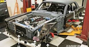 Hod Rod S Coyote Engine Swap Guide Part Two Mustang Engine Mustang Restoration Engine Swap