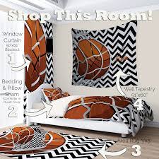 Check spelling or type a new query. Basketball Room Decor Boys Bedroom Black And White Chevron Basketball Gifts Wall Tapestry Bedding Set Area Rug 262 Eloquent Innovations