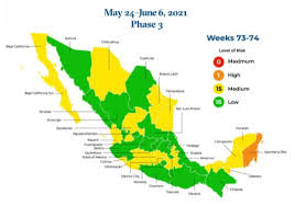 Sin embargo, hubo un aumento en la tasa. Mexico S Covid 19 Traffic Light Monitoring System News For May 24 2021 June 6 2021 Coronavirus Covid 19 Mexico