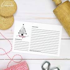 Making recipe cards gives you quick and convenient access to your favorite recipes. Printable Recipe Cards For Christmas Crafts By Amanda