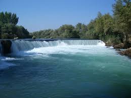 Its high flow over a wide area as it falls from a low height is best viewed from a high altitude. Manavgat River Wikipedia