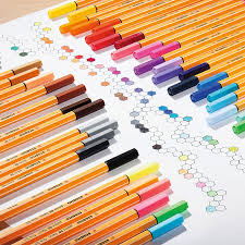 Stabilo Point 88 Fineliner Illustration Pens Extra Fine Product Design Art Marker Graphic 0 4 Mm 10 20 Color Plastic Case Set